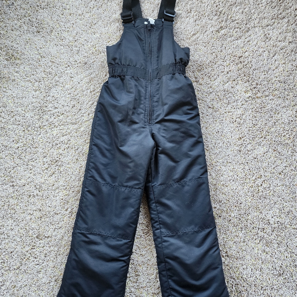 Kids black snow pants, M